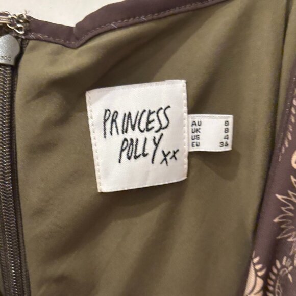 Princess Polly paisley mini slip dress size 4 - Picture 3 of 3